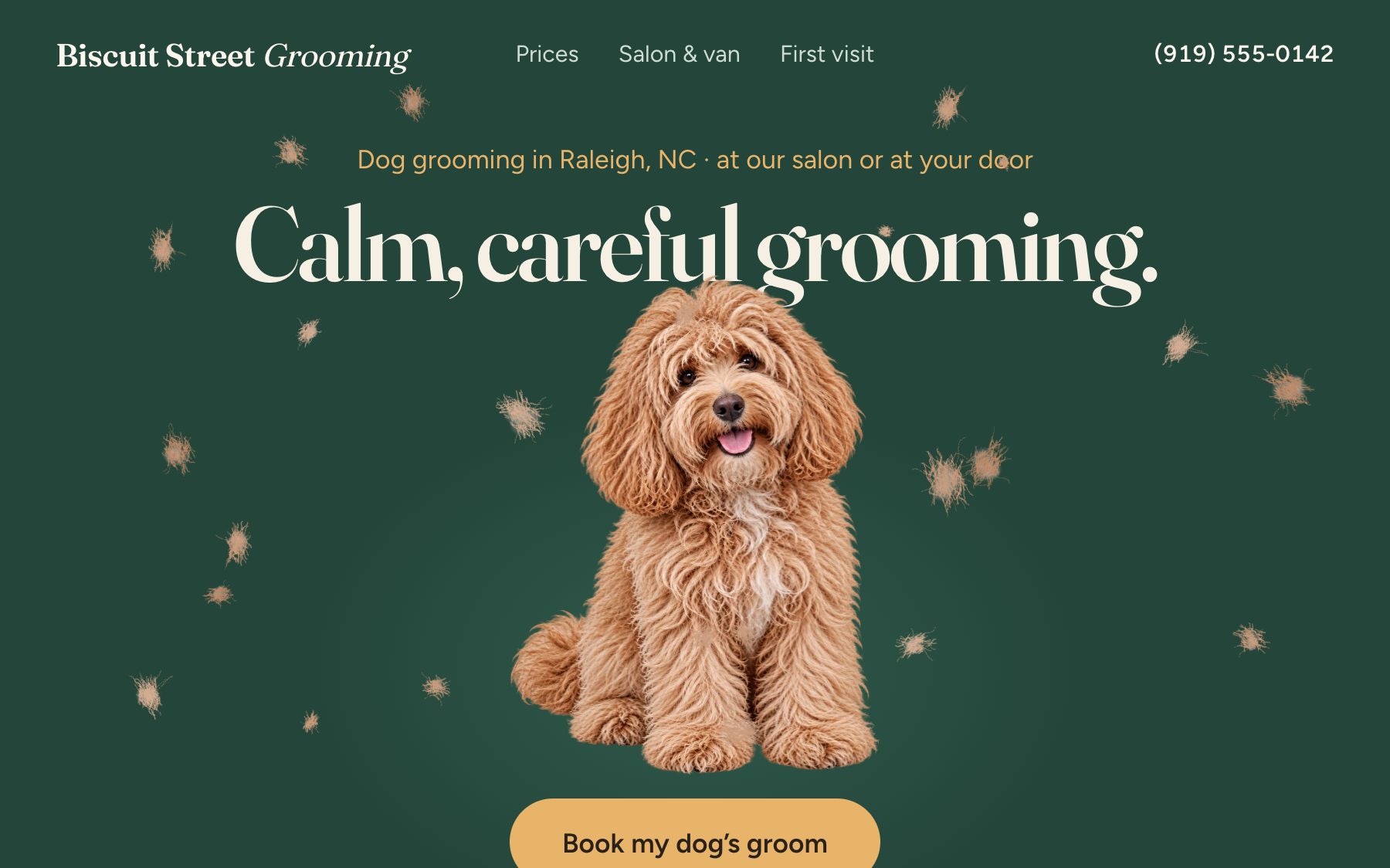 The Biscuit Street Grooming website